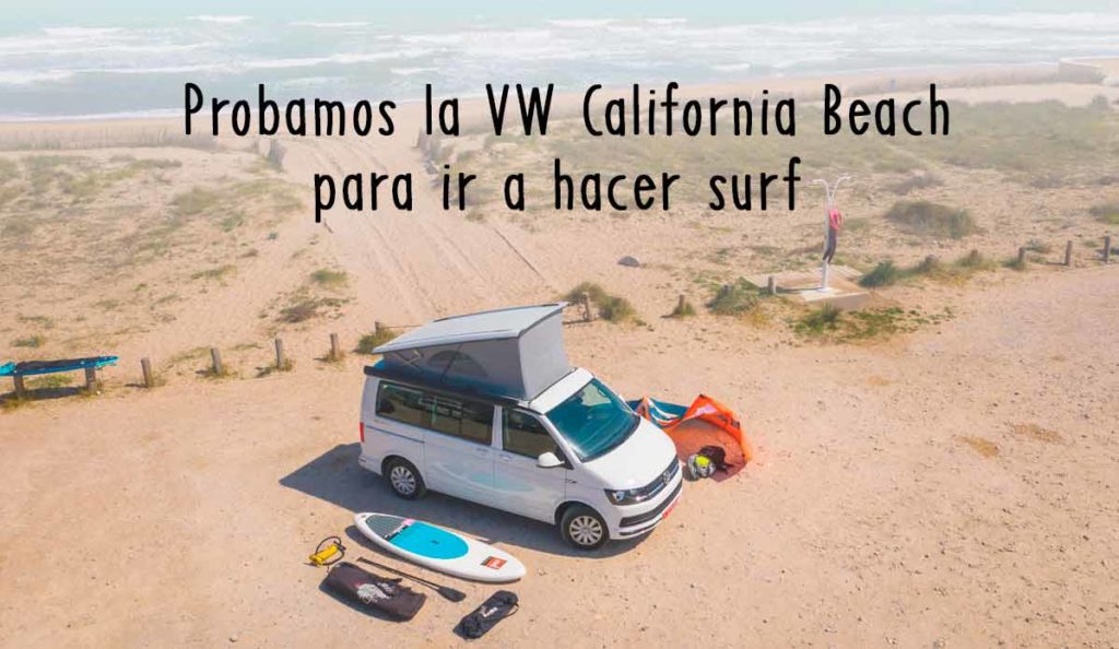 Volkswagen California Beach disponible en alquiler en Caravanas Osito.