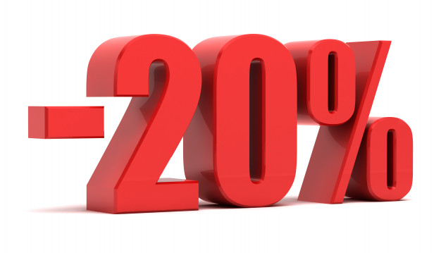 Consigue hasta un 20% de descuento