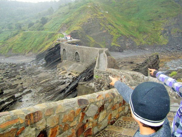 Entre Bakio y Bermeo con autocaravana